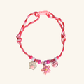 Beaded Pet Necklace in Pink