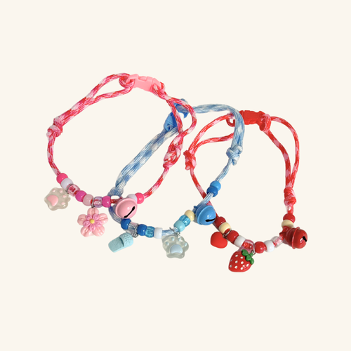 Beaded Pet Necklace in Blue