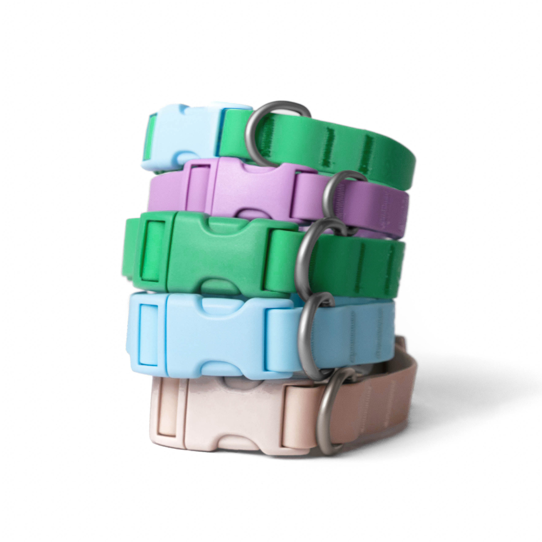 Customisable Waterproof Dog Collar in Lilac